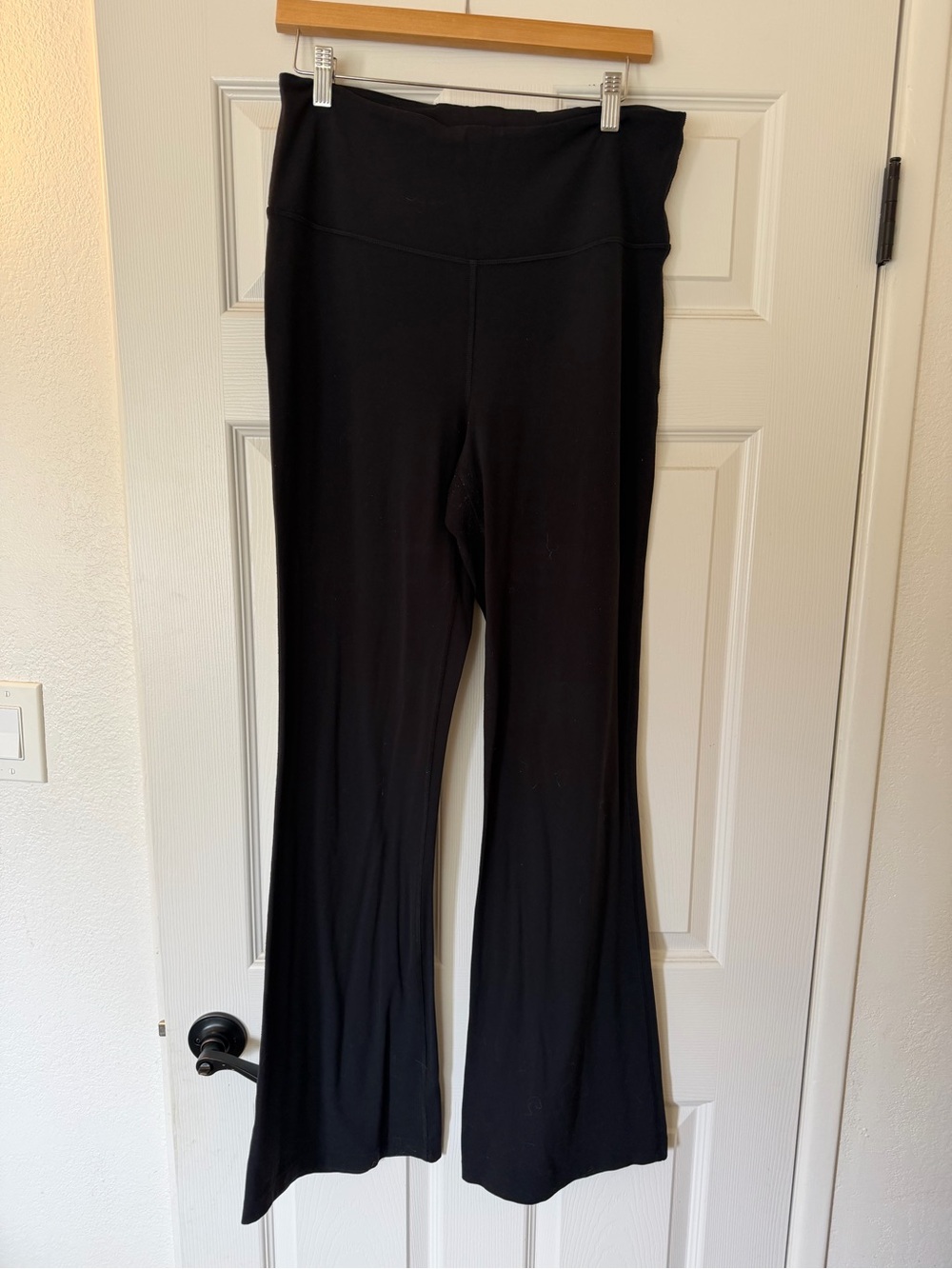 lululemon athletica Black Flare High-Rise Yoga Pants